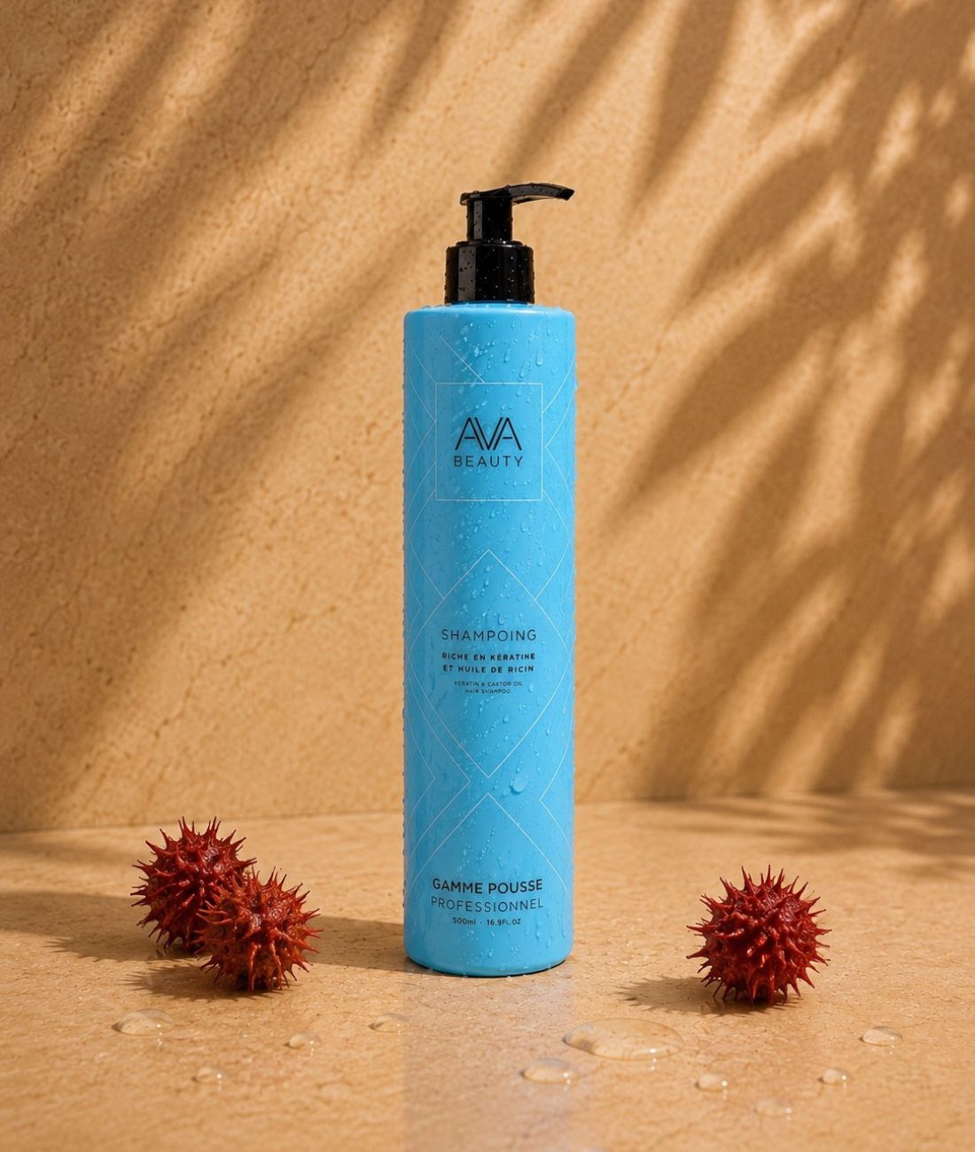 Shampoing Kératine et Huile de Ricin